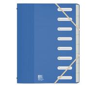 OXFORD Trieur Standard School Life Recyc+ A4 8 posiciones, manta de polipro reciclada, colores surtidos