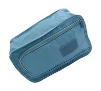 Oxfords - Bolsa organizadora de zapatos de tela de doble capa para viajes, deportes, gimnasio con mallas ventiladas y amplio almacenamiento, bolsa de zapatos de dos capas para viajes de negocios, azul