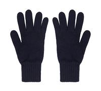 Oxfords Cashmere Guantes de lana de cordero pura para hombre, azul marino, Taille unique