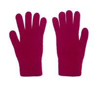 Oxfords Cashmere Guantes de lana de cordero pura para mujer, magenta, talla única
