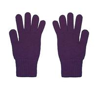 Oxfords Cashmere Guantes de mujer 100% cachemira, morado, Talla única