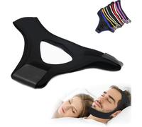 OXFUZZ eralabs Airflow Jaw Strap, Air Flow Jaw Strap Veralabs Vera Labs Airflow Jaw Mask Breathable Snoring Chin Sleep Strap Adjustable Chin Strap for Men and Women (Black)
