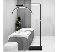 OXFUZZ Extensiones De PestañAs 50 W, Luz De Suelo Led,LáMpara De Media Luna para ExtensióN PestañAs,Luz Esteticistas 3000-6000 K,LáMpara Luna Facialista,IluminacióN para Belleza, Cuidado Piel,Black