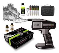 OXFUZZ Kit para Hacer Burbujas De CóCtel, Infusor De Humo De CóCtel,Pistola Burbujas De Humo De CóCtel De Mano, Herramienta Generadora De Humo,Regalo para Amantes Ahumados,Chefs O Camareros,Black