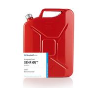 Oxid7 Bidón de combustible de 20 litros de metal con tapón de rosca, apto para gasolina, diésel y bioetanol, bidón de gasolina de 20 l, con homologación de la ONU y tipo de construcción