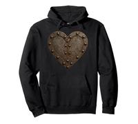 Oxidado, Remache, corazón de Hierro, diseño Industrial Sudadera con Capucha