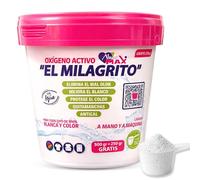 Oxígeno Activo en polvo, Quitamanchas y Blanqueador para Ropa Blanca y de color, Antical alarga la vida de la lavadora, Elimina el mal olor de la ropa, Contiene 1 unidad de 750 gr