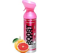 Oxígeno puro en lata - TORONJA ROSA, 9 L de oxígeno puro al 95% en una lata portátil de 9L, que proporciona más de 150 inhalaciones. Aumenta la resistencia, recuperación, agudeza mental y rendimiento