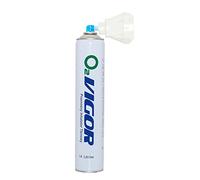 Oxigenoterapia Inhalador portátil de oxígeno en lata 14 litros con máscarilla, peso de lata: 180gramos, longitud de lata: 31cm