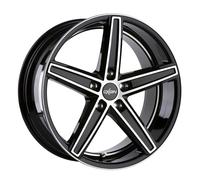 Oxigin 18 Cóncava 9,50 x 19 Offset 35 perno patrón 5,00 x 114.30 centro Bore 72.60 oxachtzehn9519j35bfphd, Negro Full polaco