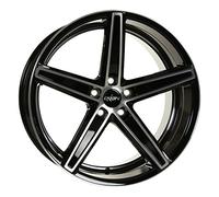 Oxigin 18 Cóncavo 9 x 21 Offset 43 perno patrón 5,00 x 130.00 centro Bore 71.60 oxachtzehn0921 m43bfphd, Negro Full polaco