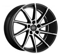 Oxigin 20 atracción 10,50 x 20 Offset 43 perno patrón 5,00 x 130.00 centro Bore 71.60 oxzwanzig10520 m43bfphd, Negro Full polaco