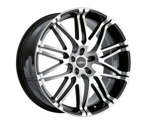 Oxigin - Mattig oxvierzehn8518h50bfp 14 oxrock, 8.5x18 et50, aluminio 5x112 negro completo tüv certificado nota t = partes tüv pulido (blanco confirmar el cultivo)