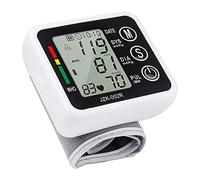 Oxímetro de dedo, monitor de frecuencia cardíaca, sensor de saturación de oxígeno en sangre, pantalla LED, incluye correa, bolsa de transporte, se alimenta mediante pilas, blanco