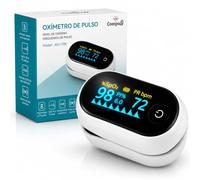 Oxímetro de Dedo Profesional, Pulsioxímetro Medidor preciso de la Saturación de Oxígeno en Sangre, Frecuencia Cardiaca. Oxímetro de Pulso para todas las Personas. Pantalla OLED. Incluye Pilas y Cordón