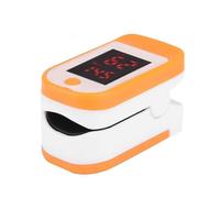 Oxímetro de pulso de dedo con LED naranja y estuche
