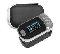 Oxímetro de Pulso para Adultos, Oxígeno En Sangre, Monitor Spo2, Oxímetro de Dedo con Pantalla OLED, Frecuencia de Pulso Y Pantallas de Valor Spo2 Black