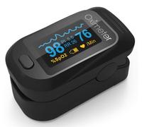 Oxímetro De Pulso, Pulsioxímetro De Dedo Profesional, Monitor De Saturación De Oxígeno En Sangre(Spo2/PI/PR/RR) con Pantalla OLED Medición Precisa A