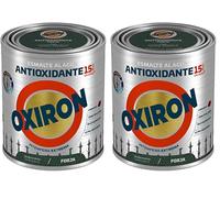 OXIRON Esmalte antioxidante al agua forja Verde Bronce 750ml (Paquete de 2)