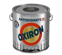 OXIRON Esmalte antioxidante al agua Liso Brillante Gris Metal 2,5L