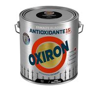 OXIRON Esmalte antioxidante al agua Liso Brillante Negro 2,5L