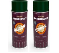 OXIRON Esmalte Antioxidante Spray Liso Brillante Verde Carruaje 400 ml (Paquete de 2)