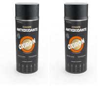 OXIRON Esmalte Metálico Antioxidante Spray Pavonado Gris Cinzento 400 ml, El embalaje puede variar (Paquete de 2)