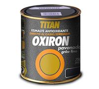 ESMALTE METÁLICO ANTIOXIDANTE OXIRON PAVONADO NEGRO 750ml TITAN 02B020434