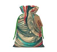 OXKGHHO Bolsa de regalo estampada con texto en inglés "Not All Who Wander Are Lost", bolsa con cordón para regalos pequeños, para joyas y recuerdos de fiesta