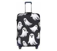 OXKGHHO Cute White Spirit Halloween Pattern Print Maleta Protector with Unique Fit for Equipaje 45-80cm, Viaje de negocios, Blanco, Small, blanco, Small