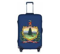 OXKGHHO Funda protectora impresa con bandera del estado de Vermont con diseño único para equipaje de 45 a 82 cm para viajes de negocios, Blanco, Grande, blanco, Large