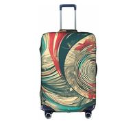 OXKGHHO Funda protectora impresa "Not All Who Wander Are Lost" con un diseño único, compatible con equipaje de 45 a 80 cm para viajes de negocios, Blanco, Small, blanco, Small
