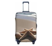OXKGHHO - Funda protectora para equipaje de 45 a 80 cm con diseño de estrella de mar con funda protectora única para viajes de negocios, blanco, Medium