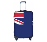 OXKGHHO Funda protectora para maleta con diseño de bandera de Nueva Zelanda, apta para equipaje de 45,7 a 81,3 cm, para viajes y viajes de negocios, blanco, Medium