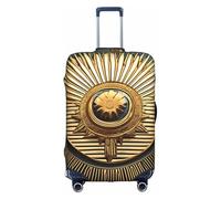 OXKGHHO - Funda protectora para maleta con diseño de palmera y costa rocosa, apta para equipaje de 45,7 a 81,3 cm, para viajes y viajes de negocios, color blanco, blanco, Small