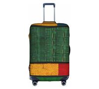 OXKGHHO Funda protectora para maleta de estilo africano con estampado de patchwork único, apta para equipaje de 45,7 a 81,3 cm, para viajes y viajes de negocios, blanco, Large