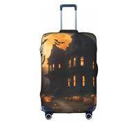 OXKGHHO Happy Halloween-Day-Trick-Or-Treat - Funda protectora de maleta con diseño único, apta para equipaje de 45,7 a 81,3 cm, para viajes y viajes de negocios, blanco, pequeño, blanco, Small