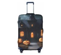 OXKGHHO Happy Halloween-Day-Trick-Or-Treat - Funda protectora para maleta con diseño único, apta para equipaje de 45,7 a 81,3 cm, para viajes y viajes de negocios, blanco, Medium