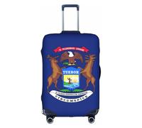 OXKGHHO Michigan State - Funda protectora para maleta con diseño de bandera del estado de Michigan, apta para equipaje de 45,7 a 81,3 cm, para viajes y viajes de negocios, color blanco, grande, blanco