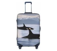 OXKGHHO Orcos flotando a lo largo de la funda protectora impresa con único, adecuado para equipaje de 45 a 80 cm para viajes y viajes de negocios, blanco, Small