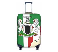 OXKGHHO - Protector de maleta con diseño de bandera de Nigeria con diseño de caballo, apto para equipaje de 45,7 a 81,3 cm, para viajes y viajes de negocios, color blanco, blanco, Medium