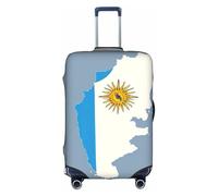 OXKGHHO - Protector de maleta con diseño de mapa de la bandera de Uruguay, apto para equipaje de 45,7 a 81,3 cm, para viajes y viajes de negocios, color blanco, blanco, Large