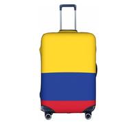 OXKGHHO Protector de maleta con estampado de bandera de Colombia con único, se adapta a equipaje de 18 a 32 pulgadas, para viajes y viajes de negocios, Blanco, XL