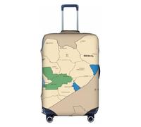 OXKGHHO Protector de maleta con tarjeta de ubicación de Sudán del Sur con único, adecuado para equipaje de 45,7 a 81,3 cm, para viajes y viajes de negocios, blanco, X-Large