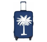 OXKGHHO Protector de maleta impreso bandera de Carolina del Sur con único, adecuado para equipaje de 45 a 82 cm para viajes de negocios, blanco, Medium