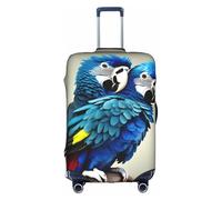 OXKGHHO Protector de maleta impreso loro azul con único, adecuado para equipaje de 45 a 82 cm para viajes de negocios, Blanco, Grande, blanco, Large