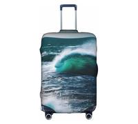 OXKGHHO Protector de maleta pintoresco con impresión de agua de mar con único, adecuado para equipaje de 45 a 82 cm para viajes de negocios, blanco, Large