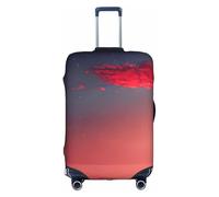 OXKGHHO Red Sky At Night - Funda protectora para maleta con diseño estrellado para equipaje de 45,7 a 81,3 cm, blanco, Large