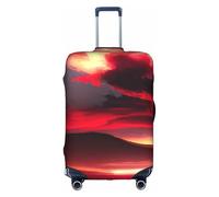 OXKGHHO Red Sky At Night - Funda protectora para maleta con diseño estrellado para equipaje de 45,7 a 81,3 cm, color blanco, blanco, Large
