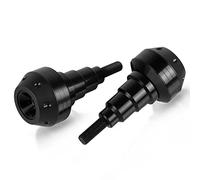 OXLLONE Motocicleta Deslizador de Marco Protectora del Motor Anti-Caer Proteccion para MT07 2015-2021 MT09 MT 09 2015-2020 FZ09 FJ09 TRACER 2015-2020-Negro